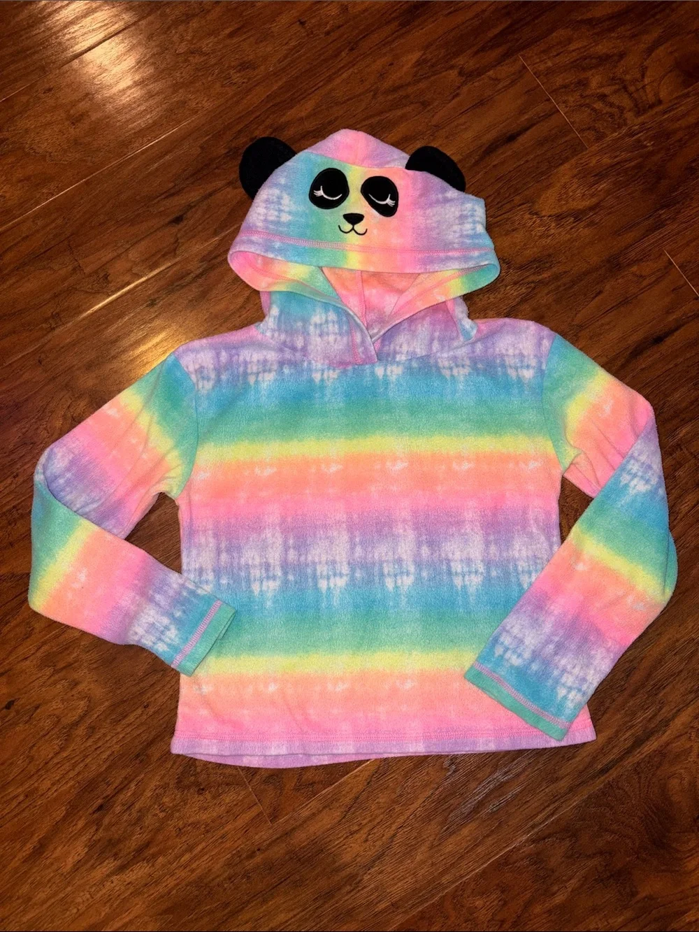 Panda Hooded Rainbow Tie-Dye Lounge Set Sonoma Youth S